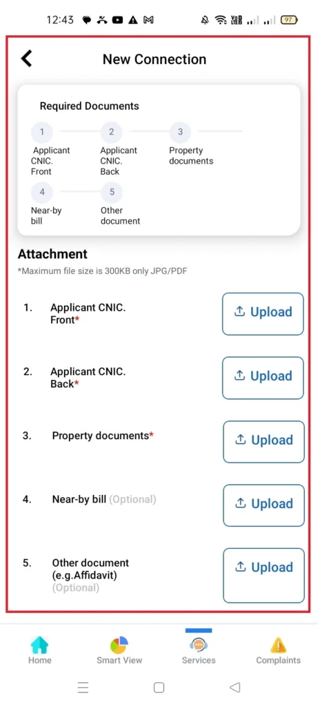 MEPCO New Connection Required Documents