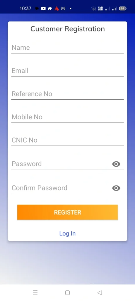 MEPCO Light - Create Account